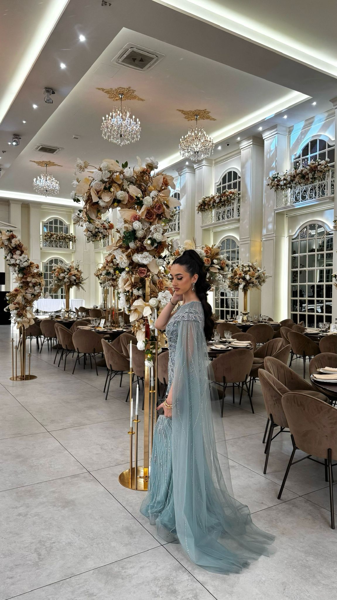 Peacock gown